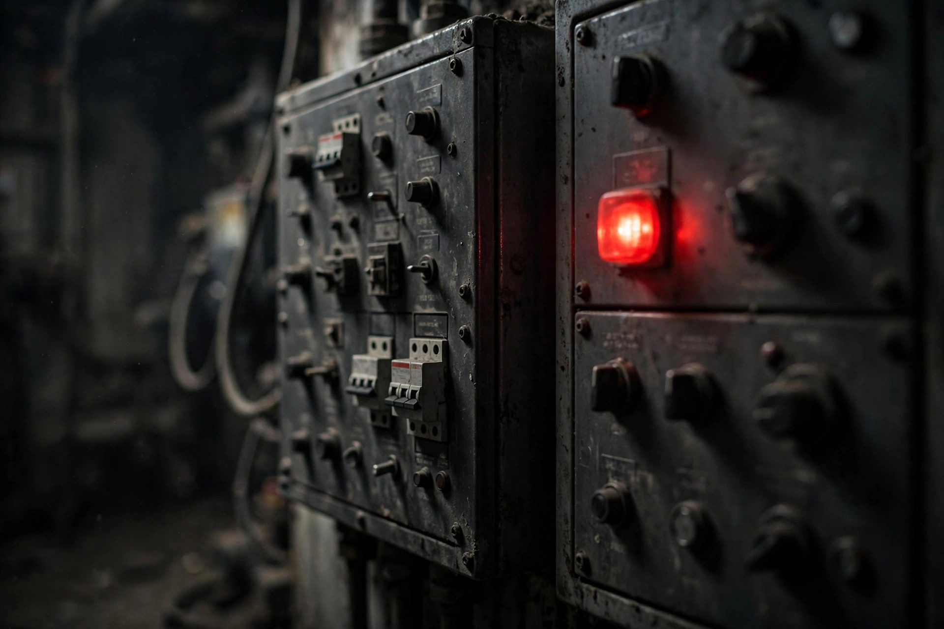 Two diesel generator control panels side by side, one showing a fault alarm — the same maintenance mistake repeated on both sets kills redundancy