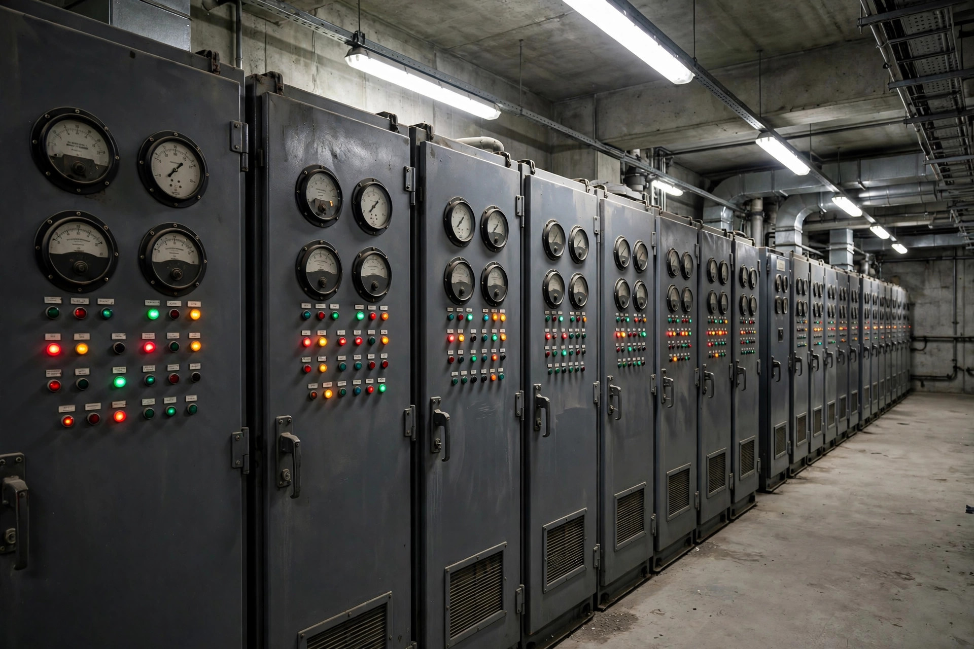 Paralleling switchgear in a generator plant room — where droop settings decide how sets share load